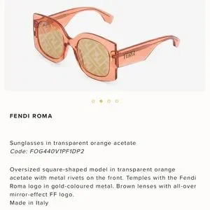 Fendi | Accessories | Fendi 225 One Of Top Sunglass Color  display picture 3